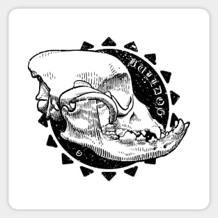 Bulldog skull Sticker